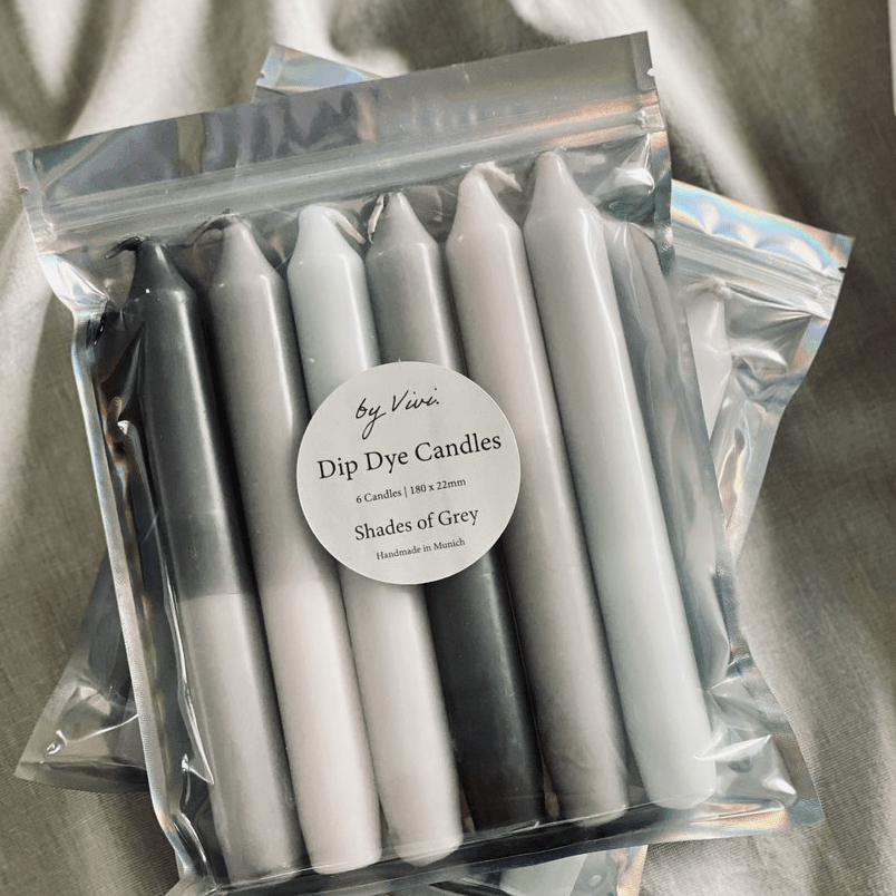 Dip Dye Candles
