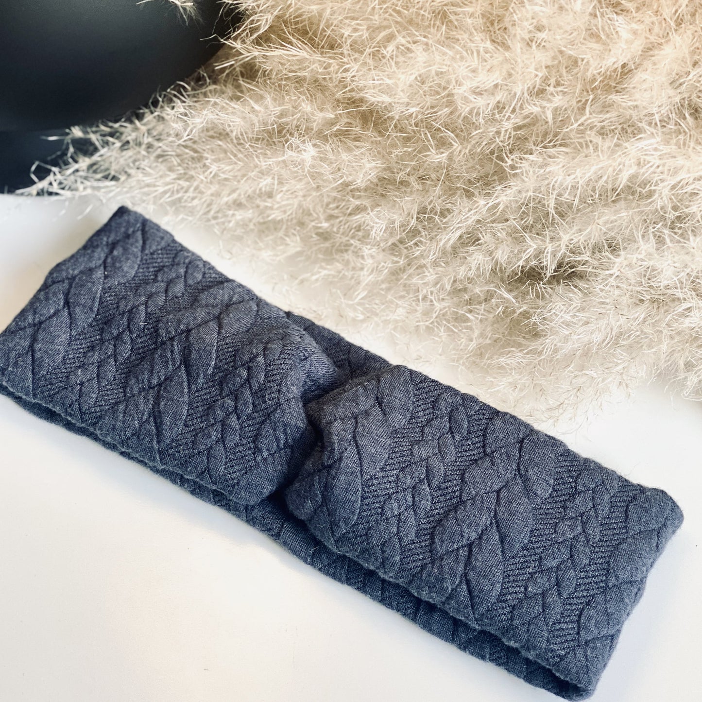 Handmade Haarband Zopfmuster