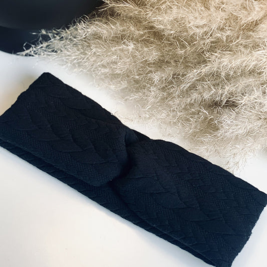 Handmade Haarband Zopfmuster